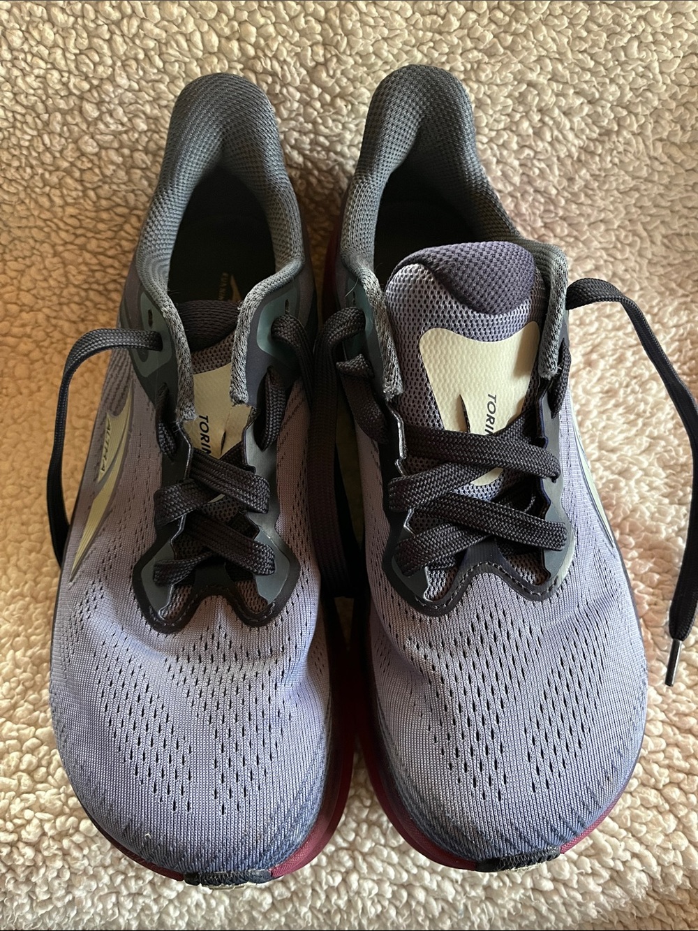 Altra Women's Torin Running Shoes in Lavender and Burgundy
